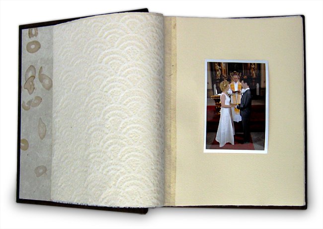 Kožené svatební fotoalbum